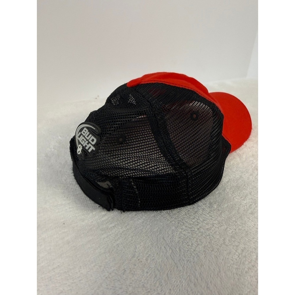 Chicago Blackhawks NHL Red Trucker Hat Bud Light Promo Kick10 Pro Gear - Picture 5 of 7